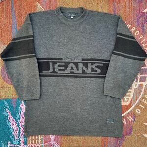 Y2K Sean John Jeans Embroidered Crewneck Sweater